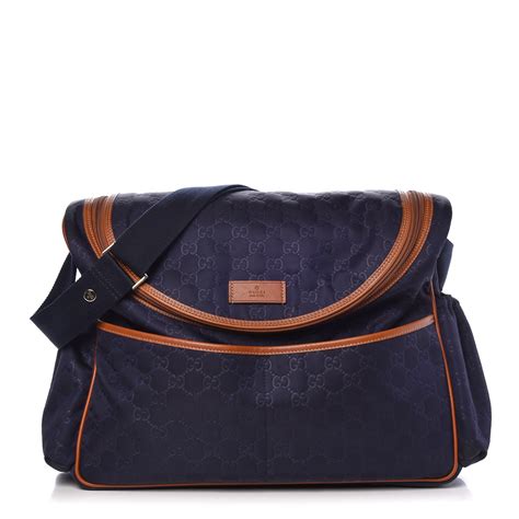 gucci diaper bag blue strap|gucci diaper bag for less.